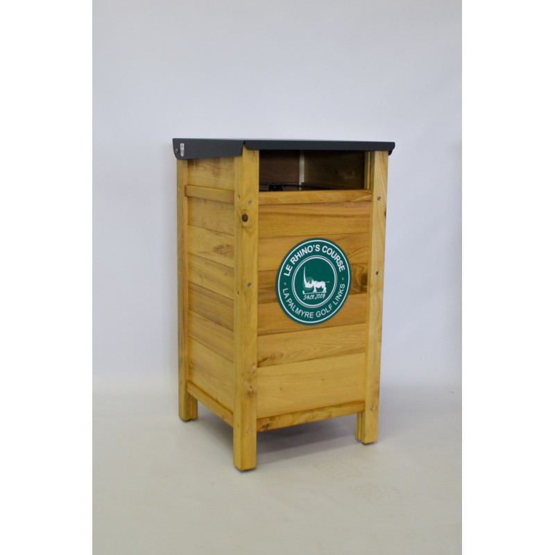 Poubelle en robinier