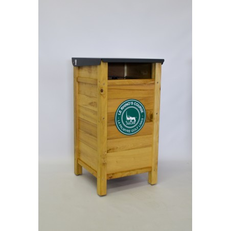 Poubelle en robinier