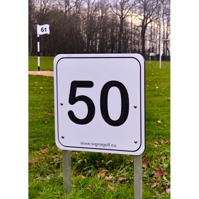 Cible practice sur herbe