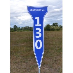 cible en forme de tee de golf