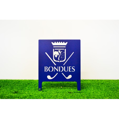 Marque de départ bleu