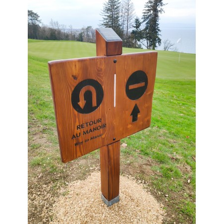 signalétique en bois massif