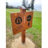 signalétique en bois massif