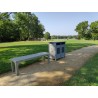 banc avec poubelle eco