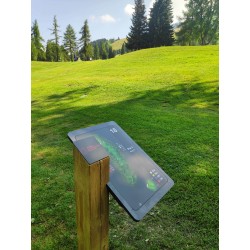 Totem pupitre Robinia Incrust