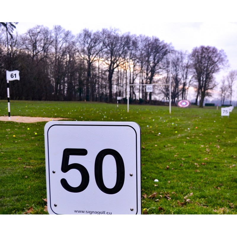 Cibles gravées de taille croissante
