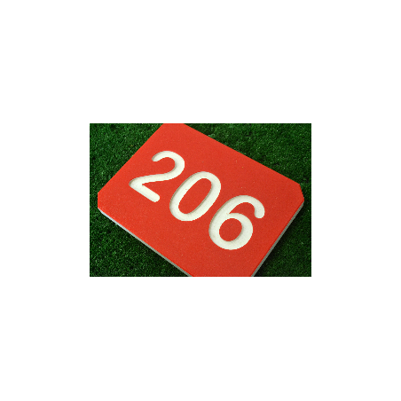 Plaque distance fairway gravure simple