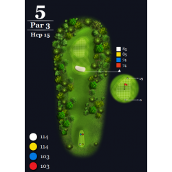 Dessin de trou golf en 2D