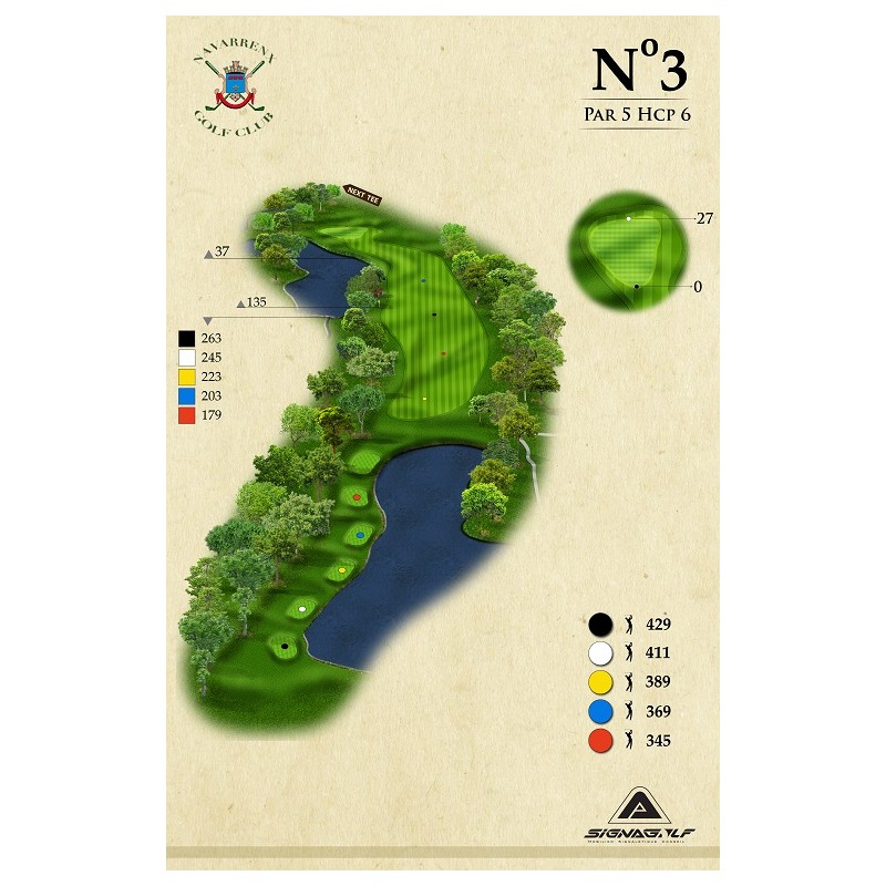 Dessin golf en 3D personnalisé