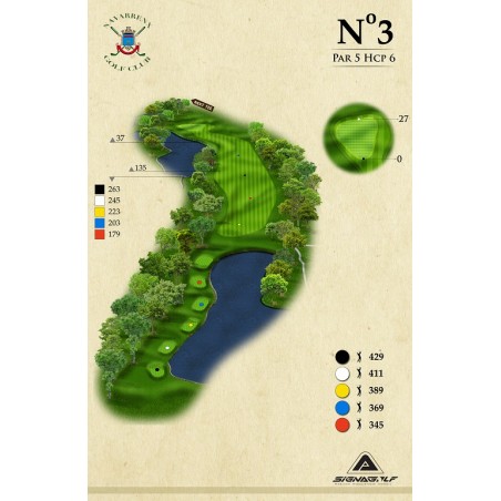 Dessin golf en 3D personnalisé