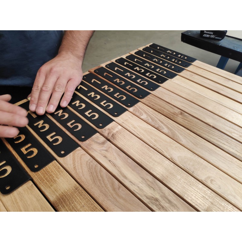 ensemble de repère fixe wood