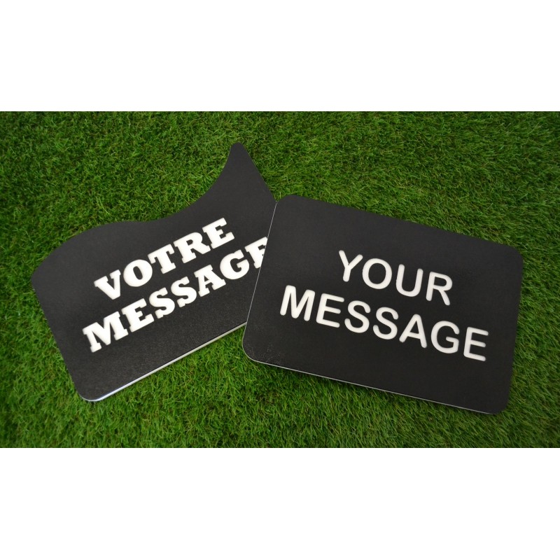 gravure personnalisée panneau golf