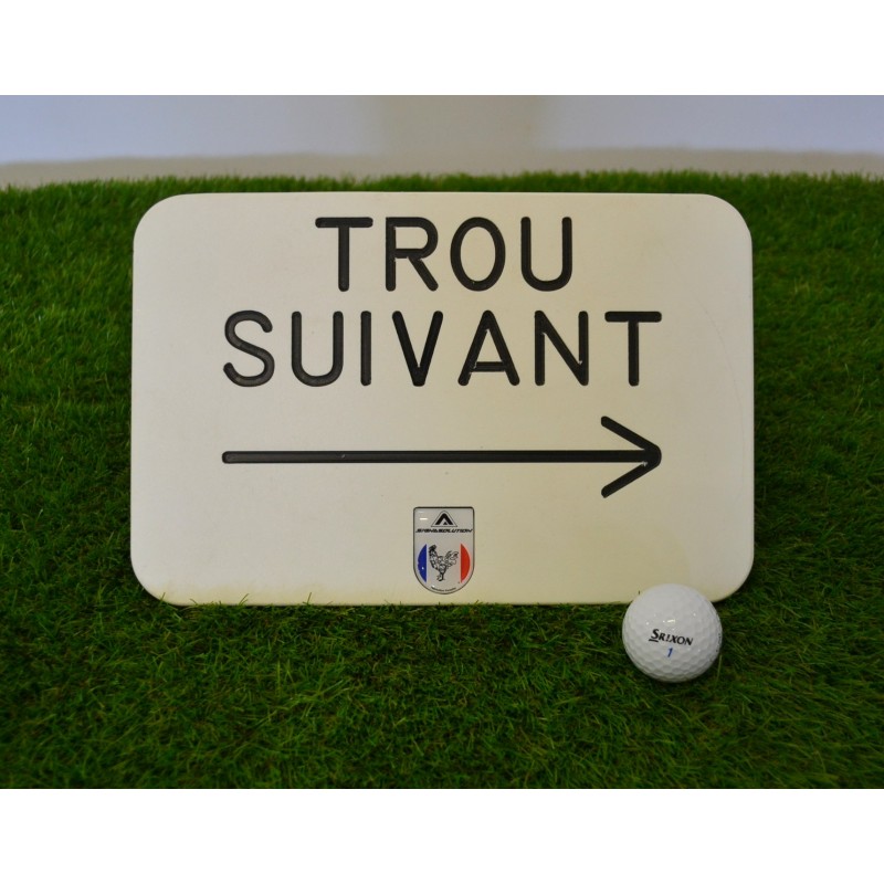 next tee trou suivant gravé