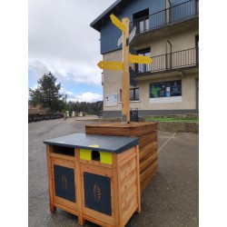 Bac à tri - 2 bacs - Robinia