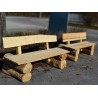 Bancs rustiques bois massif
