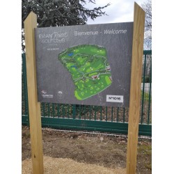 Panneau entrée golf