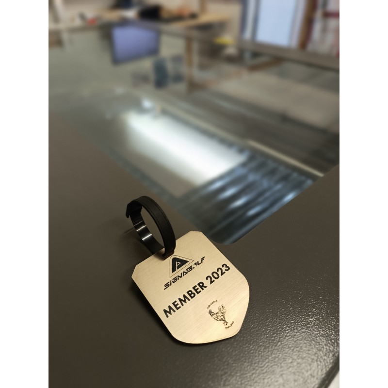 badge abonnement golf personnalisé