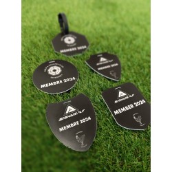 Badge membre avec gravure