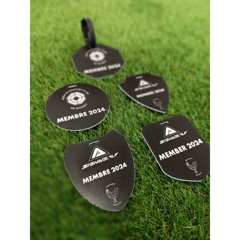 Badge membre avec gravure