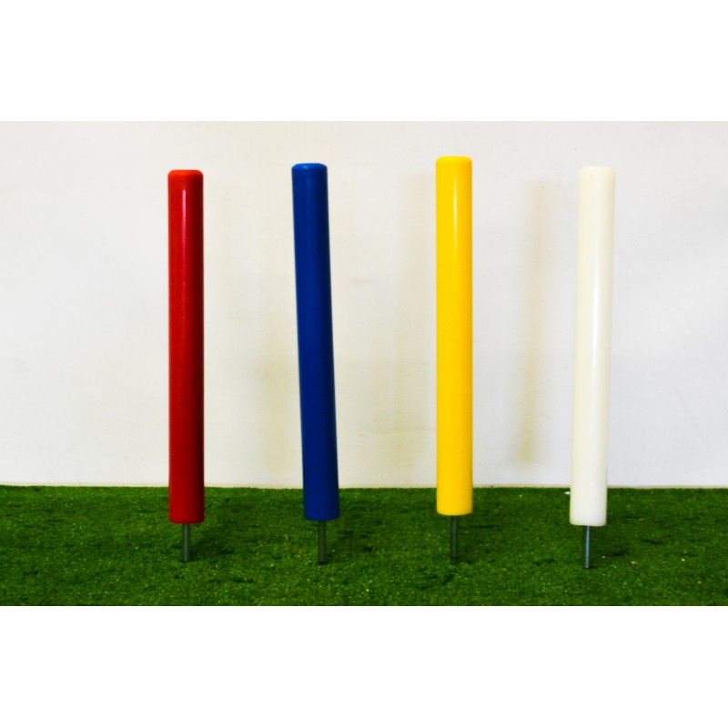 piquet rouge bleu blanc jaune avec pointe