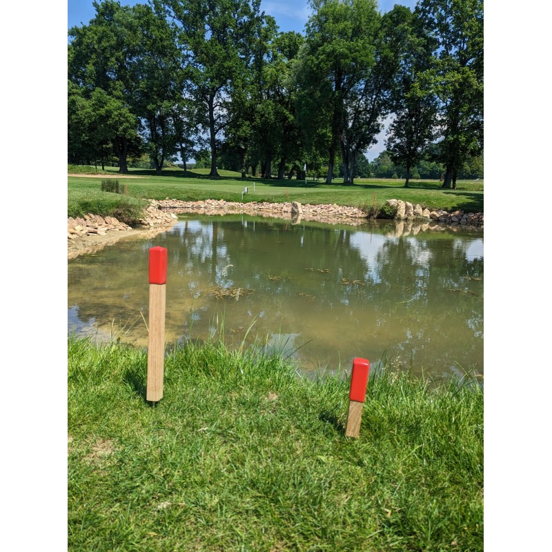Piquet obstacle golf bois massif