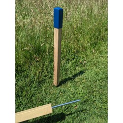 Piquet golf obstacle en bois naturel