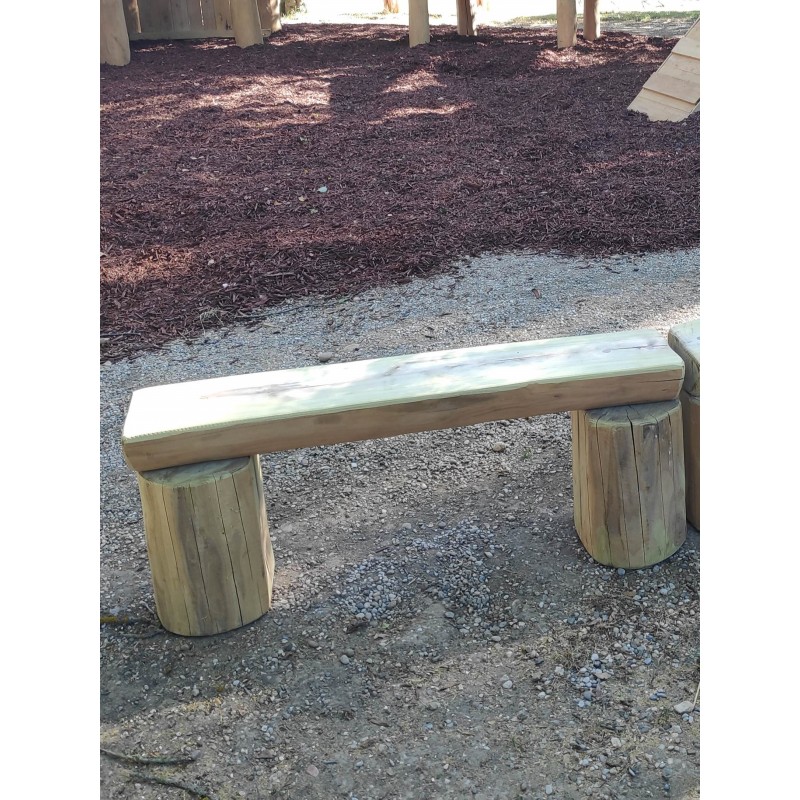 Banc forestier rondin robinier