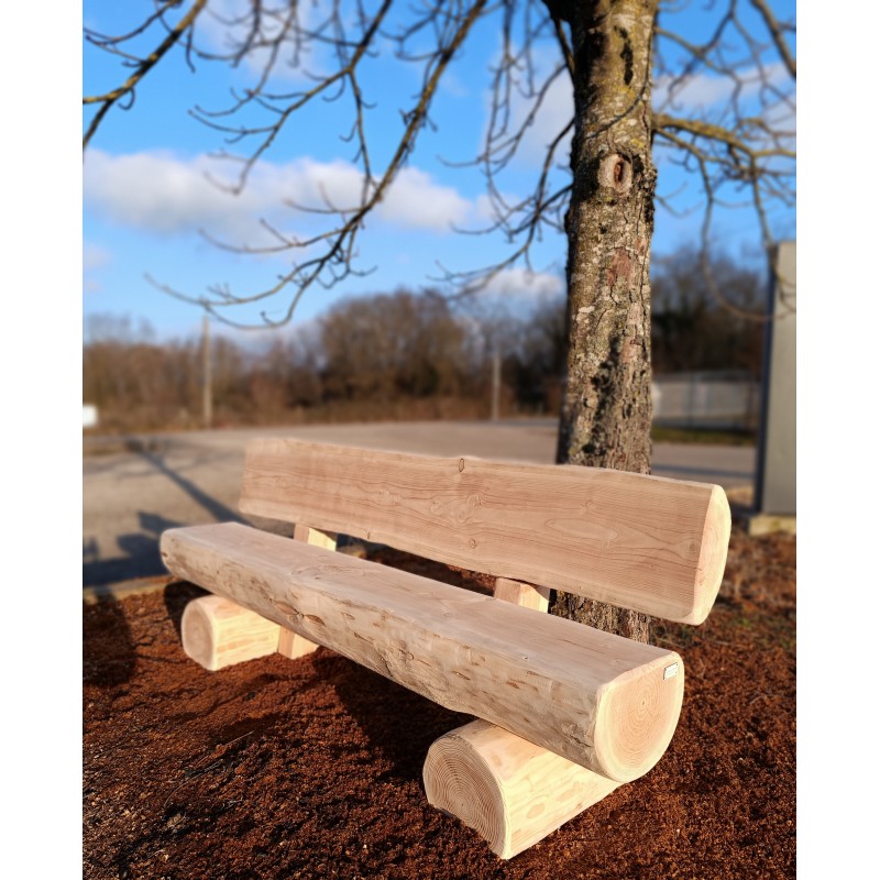 Banc en rondin Douglas