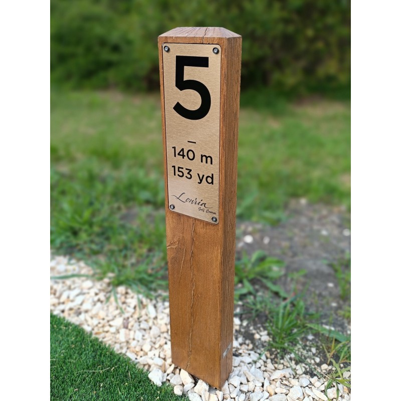 Totem départ golf chic