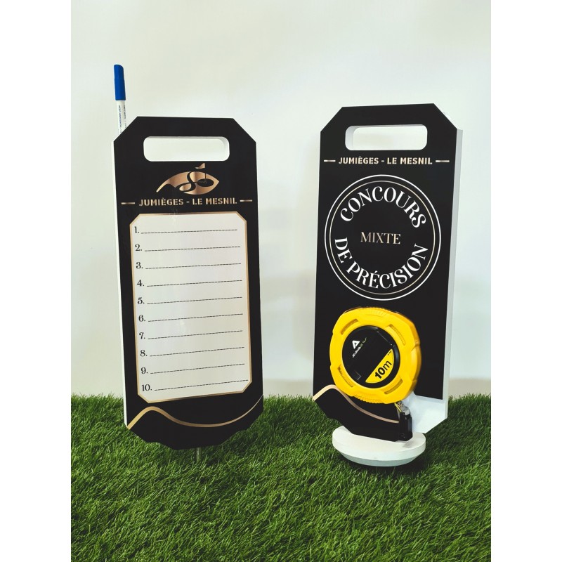 Support concours golf avec logo