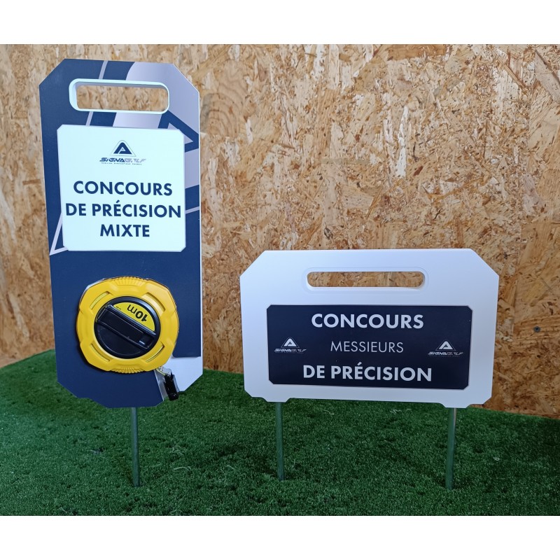 Signalétique concours précision