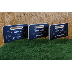 Panneau info concours golf départ