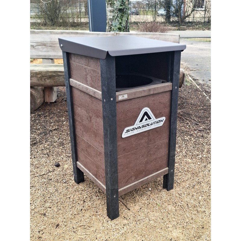 Poubelle moderne plastique recyclé