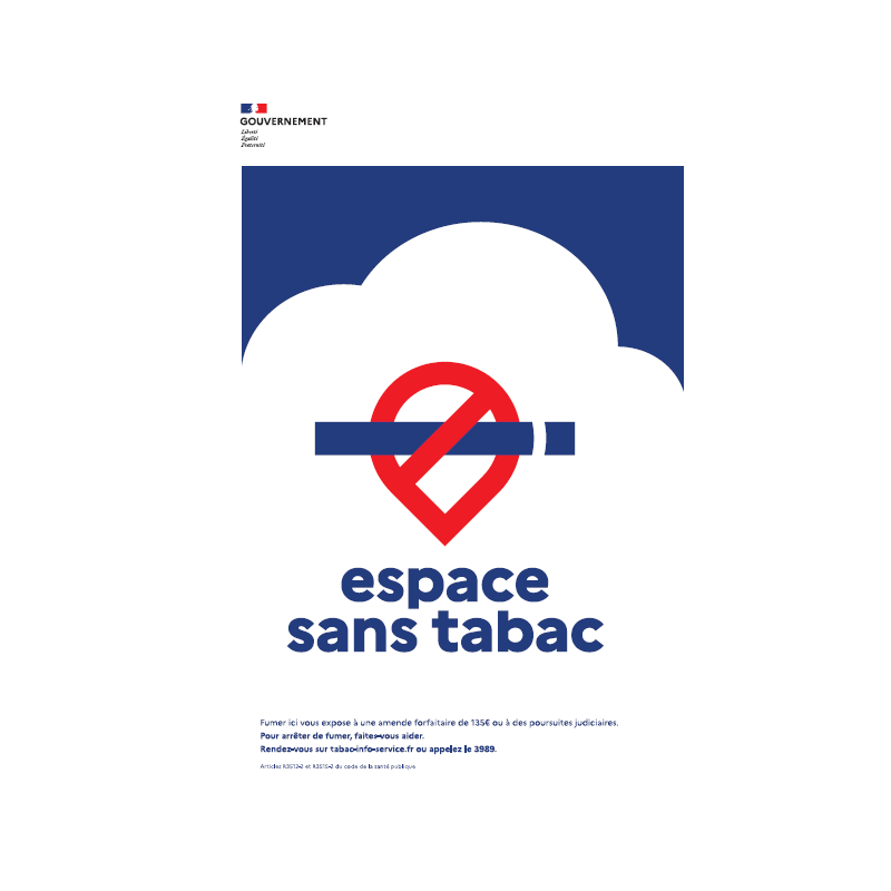 Panneau espace sans tabac
