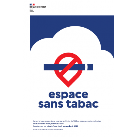 Panneau espace sans tabac