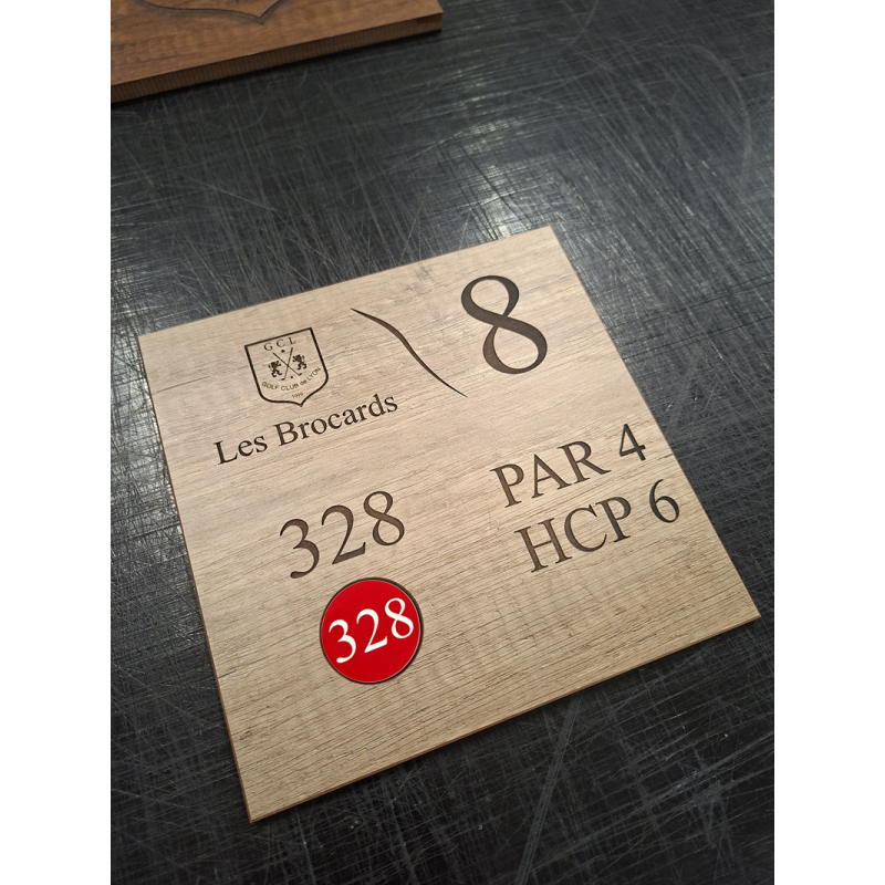 Repère étalonnage chêne clair gravé