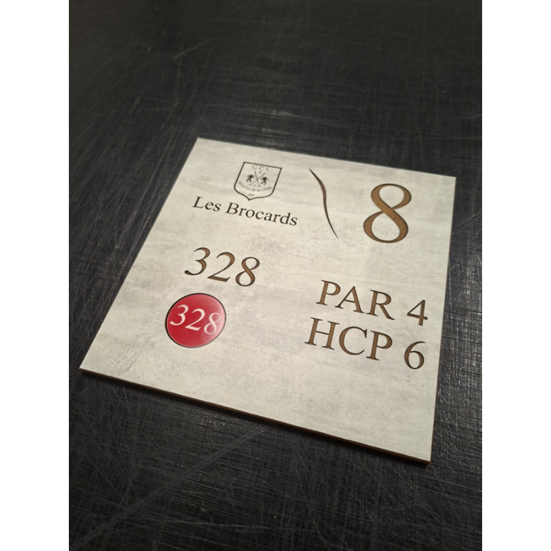 Repère distance sol golf résine