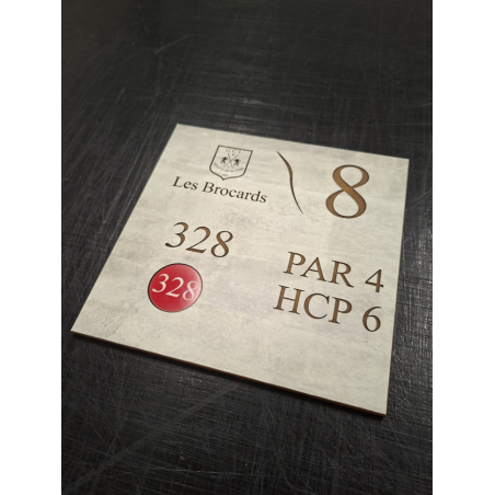 Repère distance sol golf résine