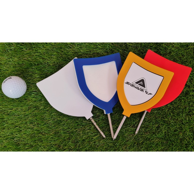 Marque départ golf avec logo gravé