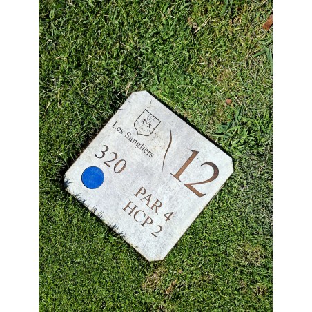 Repère distance fixe résine pierre