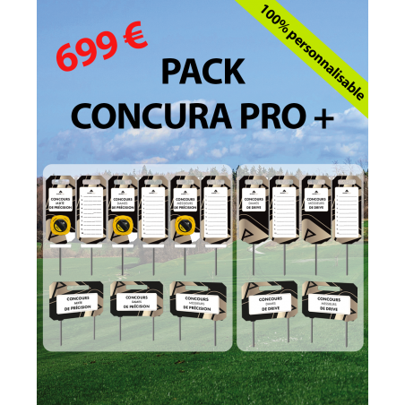 Lot de supports concours golf