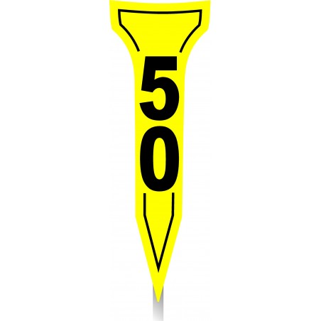 Cible gravé 50 mètres tee
